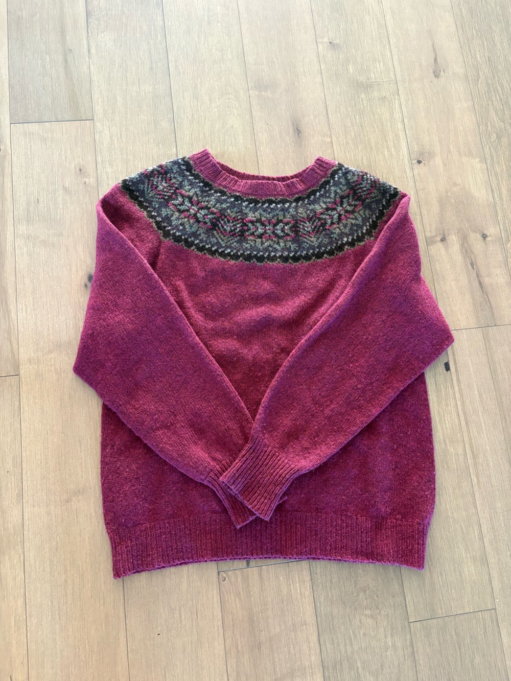 Shetland Designer Sweater - pure wool